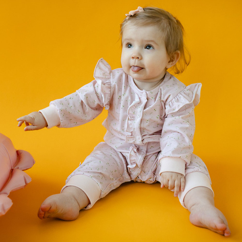 Pajac bez stópek Meadow Eevi- różowy