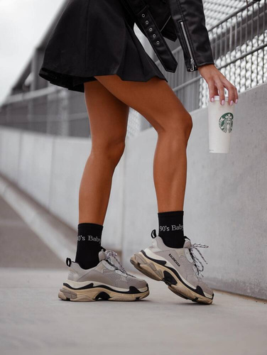 0200-125 90's Baby Skarpety damskie Milena -czarny