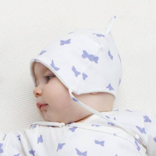 Czapka niemowlęca wiązana Imagine Pinokio - ecru