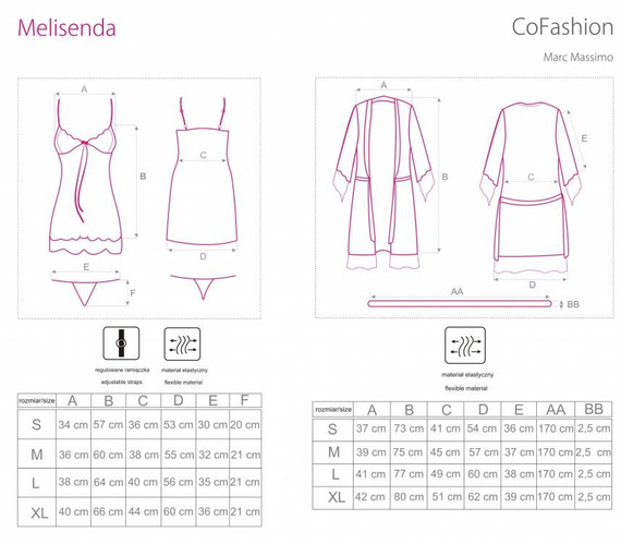 Komplet trzyczęściowy Melisenda CF 1709 CoFashion Marc Massimo