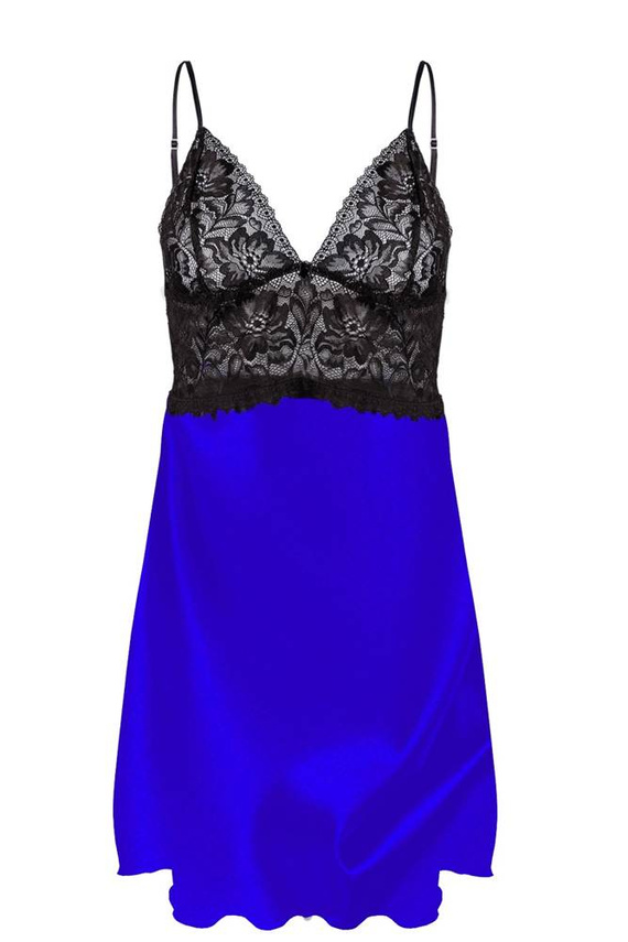 Halka satynowa Maddi DKaren - modrak