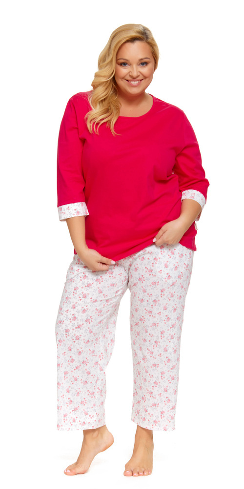 Piżama Damska Plus Size 5279 Doctor Nap - viva magenta