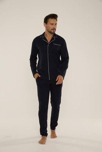 Piżama Męska 729 Norberto De Lafense - granat