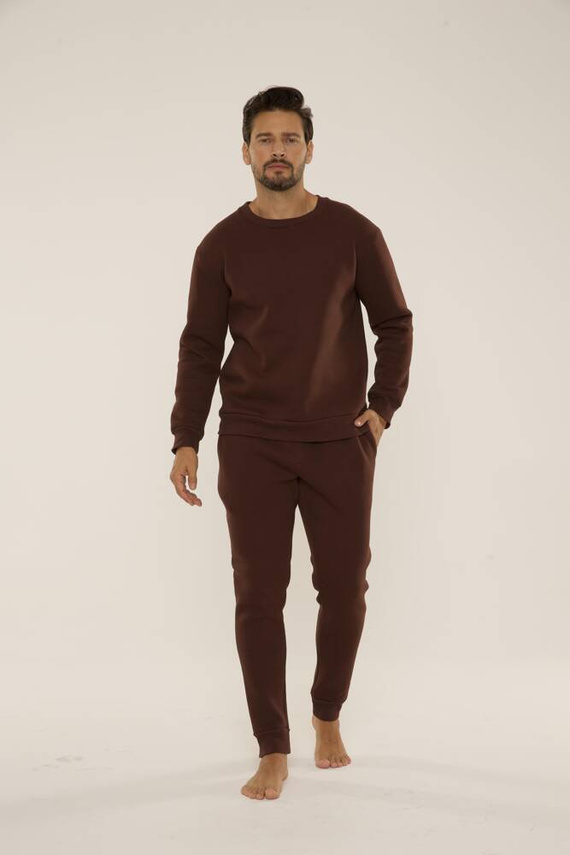 Bluza męska dresowa 813 Indigo Forex - czekolada