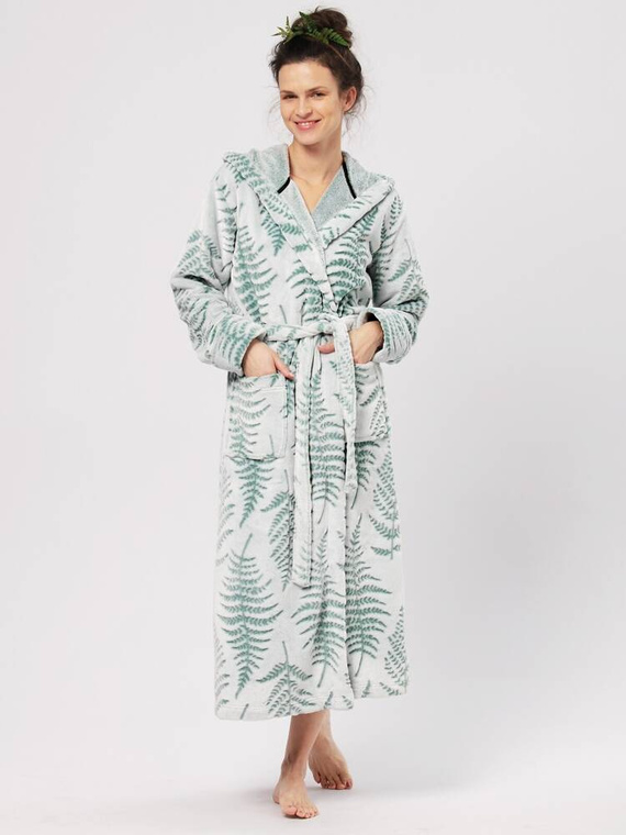 Długi Szlafrok Damski LGL 980 Key - miętowy