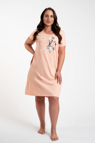 Koszula nocna damska Arietta Italian Fashion - łosoś