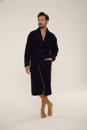 Szlafrok męski 735 Manuele Forex - granat