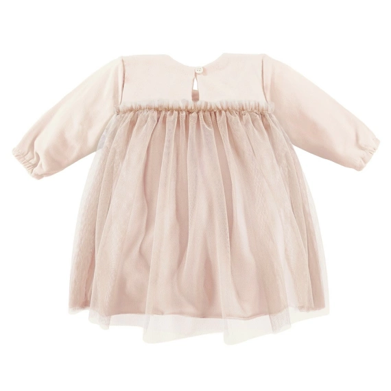 Sukienka tiul z długim rękawem Ceremony Eevi - beżowy