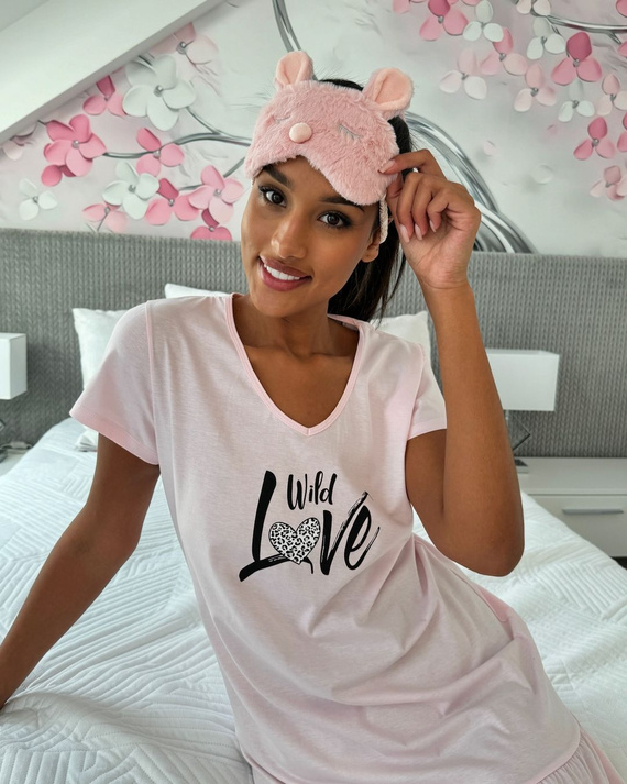 Koszula nocna Pantera Donna - różowa