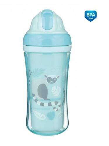 Bidon ze składaną silikonową rurką CA74/051 lemur Canpol Babies