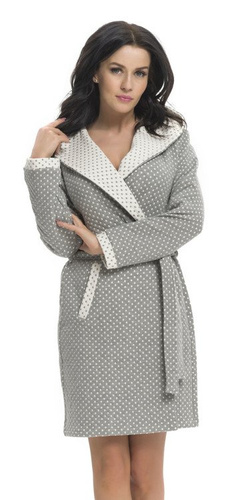 8030 Szlafrok damski Doctor Nap - dark grey