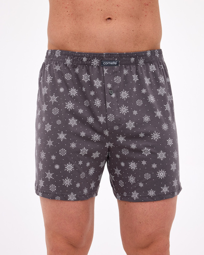 016/25 Stars Cornette – męskie bokserki świąteczne, luźny krój, bawełna, idealne na prezent