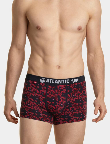 Bokserki męskie 2GMH-018 A'3 Atlantic granatowy czerwony