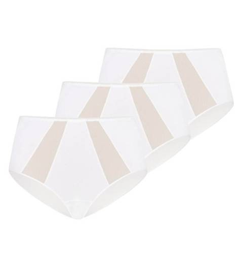 Figi z wysokim stanem wielopak Vicky Teyli - biały