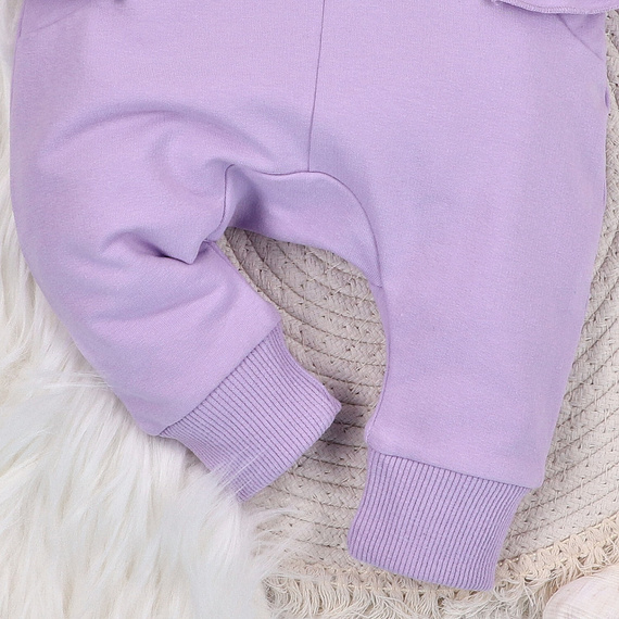 Nini Spodnie Underwater World – fioletowe, organiczna bawełna, elastyczny pas