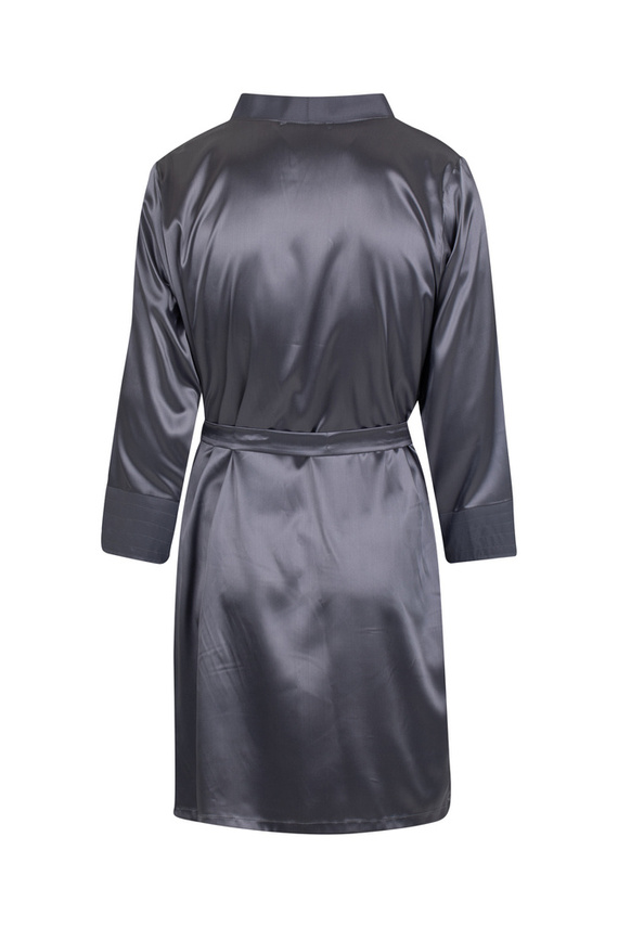 Szlafrok męskie satynowy Ares ByShelly - szary