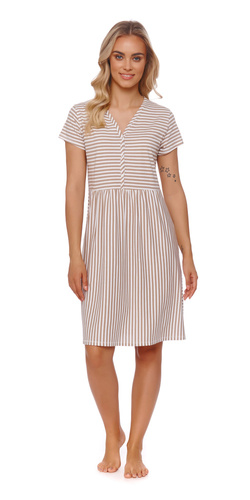 Koszula ciążowa i do karmienia 9928 Doctor Nap - stripes