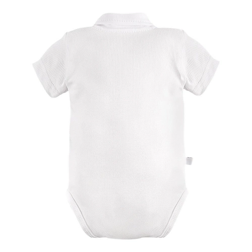 Body z kołnierzykiem z krótkim rękawem Ceremony Eevi - biały