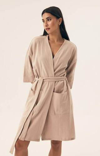 Szlafrok damski 42779 Nilsa Henderson - sand