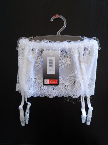 945 Babette Pas do pończoch Forex - biały