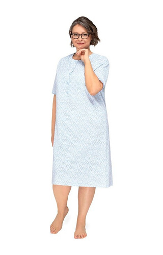 Koszula nocna damska 263 Basia I  Martel niebieska 