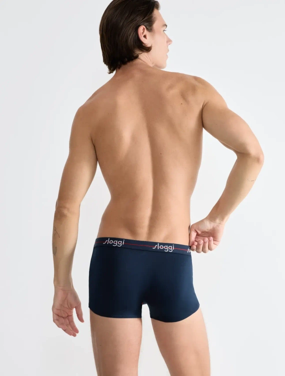 Bokserki męskie Men Start Hipster C2P box Sloggi - Blue - Dark Combination