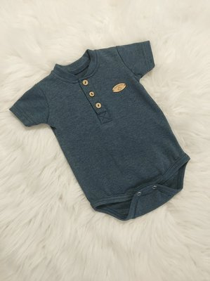 Body z krótkim polo Mieszko Bambarillo granatowy