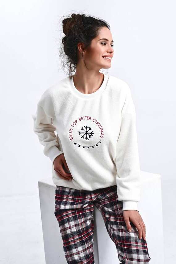 Piżama damska Better Sensis -śmietanowy