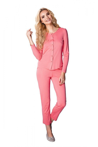 Piżama damska rozpinana 6200 Maria Mewa turkusowy 