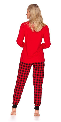PM.9748 Piżama Damska Doctor Nap - red