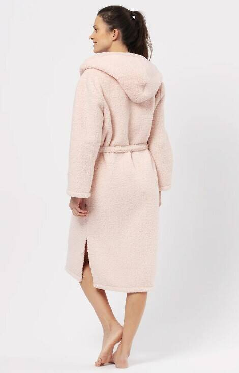 Długi Szlafrok Damski LGL 151 B24 Key - róż pudrowy