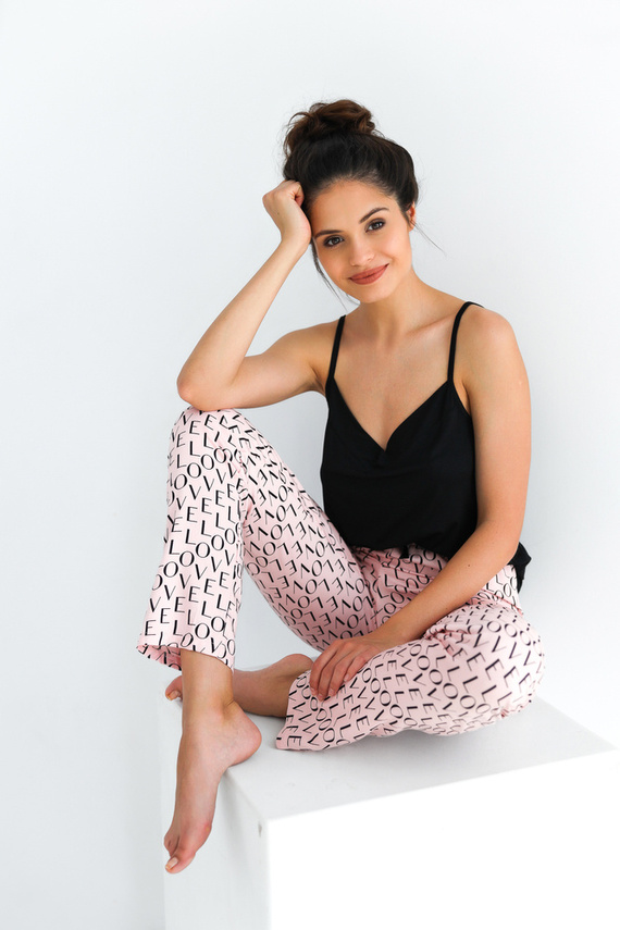 Piżama damska Paula Sensis - czarny