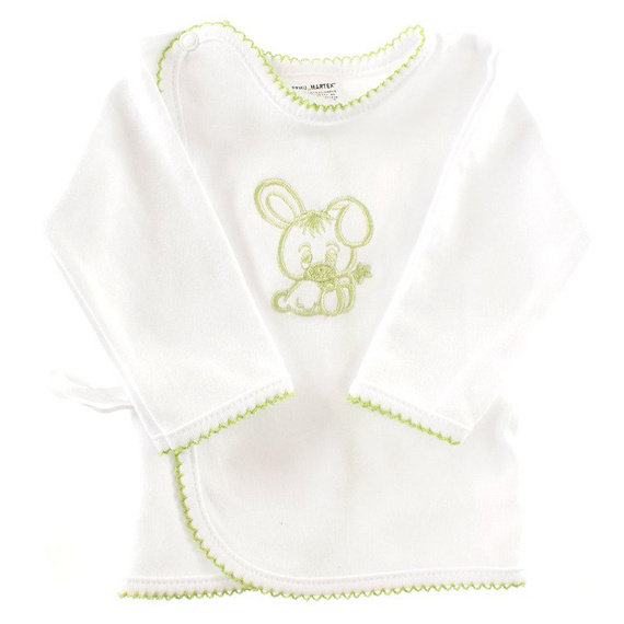 Koszulka niemowlęca z haftem - biały Martex