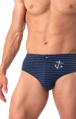 Slipy męskie MPP 251 2-pak Key - szary-granatowy