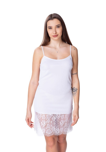 Koszula nocna z koronką 86465 Corsa Mewa biały 