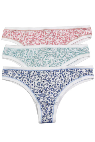 Cotonella GD139 Brazilian 5H100 – figi damskie 3-pak, bawełna, wygodny i zmysłowy krój