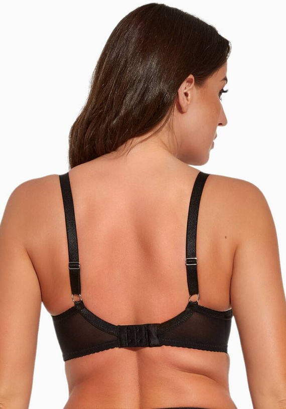 Biustonosz miękki soft BS 1255 Flora Gaia czarny