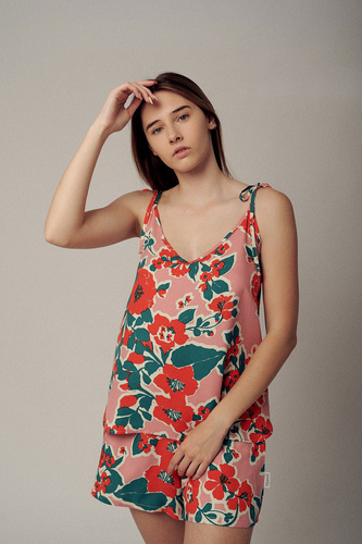 Piżama damska Ina Leaves  PRE-0067/00S Pretilo