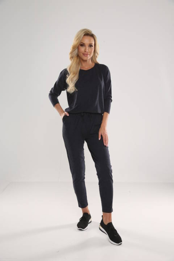 305 Paula Kombinezon Piżama Damska -granat