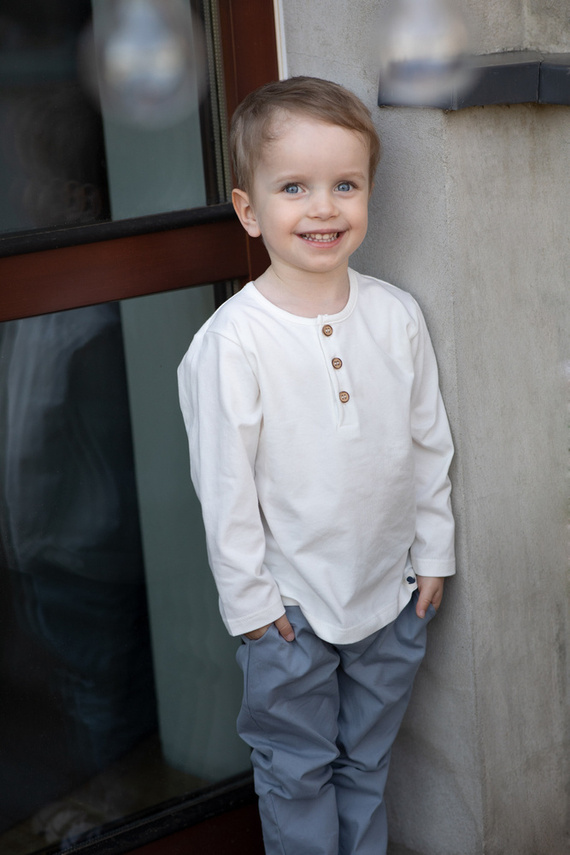 Spodnie niemowlęce Charlie Pinokio - niebieski