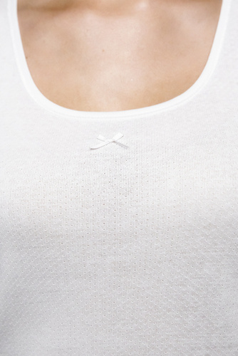 Koszulka damska na ramiączkach Debi Italian Fashion - biały 