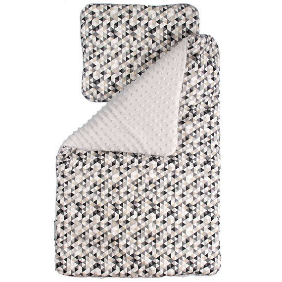 Komplet do wózka Gwiazdki Martex szary