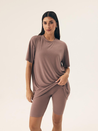 Piżama Damska 42682 Nueva Henderson - brązowy