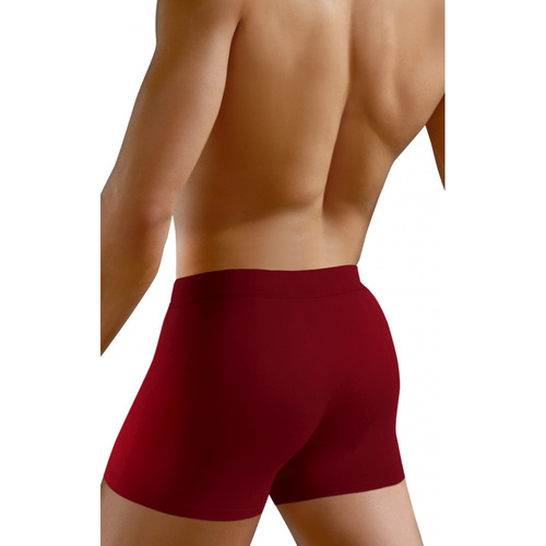 Bezszwowe bokserki męskie BM07 Solar Sesto Senso - bordowy 