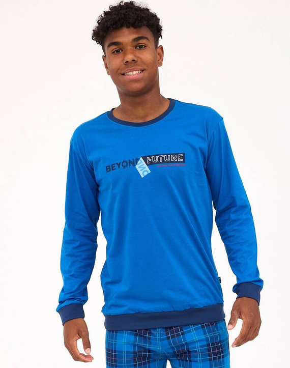 Piżama F&Y Boy młodzieżowa 999/53 Future Cornette niebieski