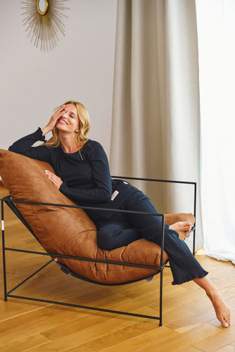 PM.7161 Piżama Damska Doctor Nap - czarny