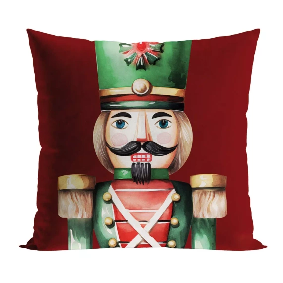 Poszewka świąteczna Dziadki do orzechów Markizeta czerwony