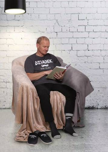 T-shirt męski OTS1800-515 Moraj - grafitowy