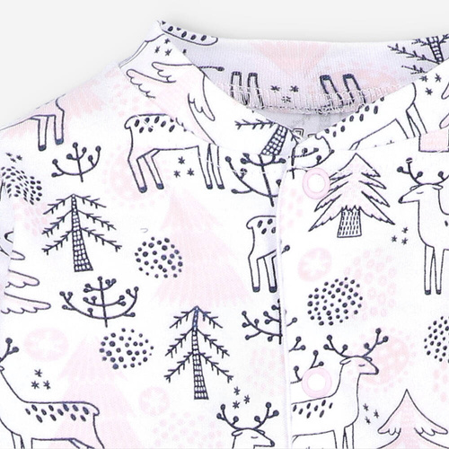 Pajacyk z bawełny organicznej Jelonki Nini druk 