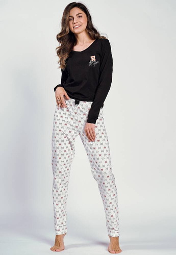 Piżama damska 3231 Polly Taro - czarny